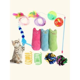 【新品】猫用おもちゃ　ミックスパターン　１２個セットその２(猫)