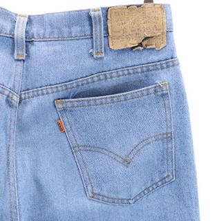 希少 USA製 80s Levi's リーバイスコットンフレアボトム 青タブ