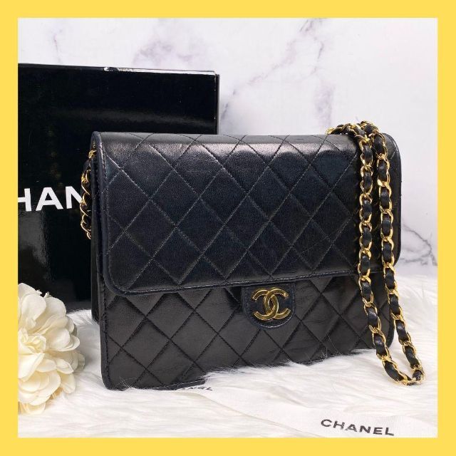 ○日本正規品○ CHANEL - ✨シャネル✨ラムスキン チェーンショルダー