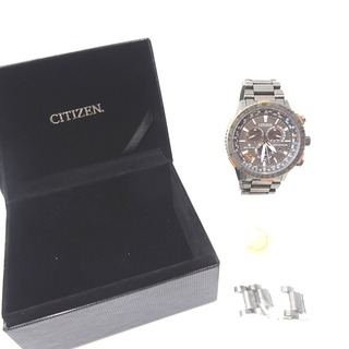 シチズン(CITIZEN)のシチズン 腕時計 プロマスター ソーラークォーツ グレー文字盤 エコドライブ E660-S115451 Ft578871 中古(腕時計(アナログ))