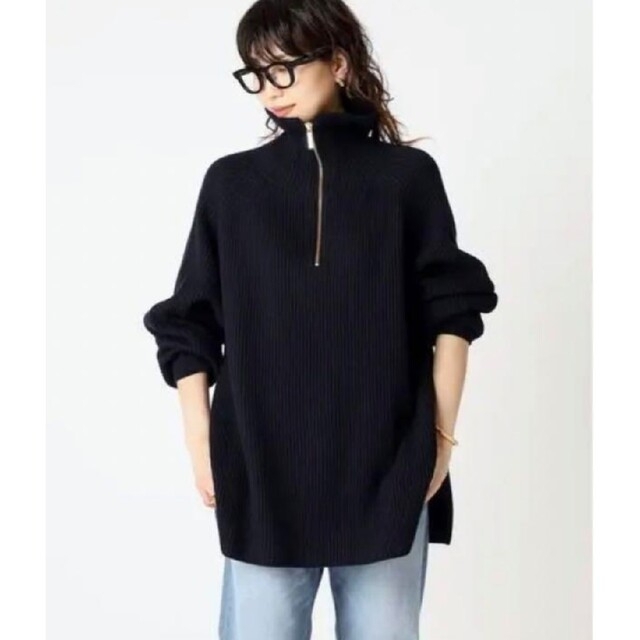 Deuxieme Classe 　Half Zip Sweater