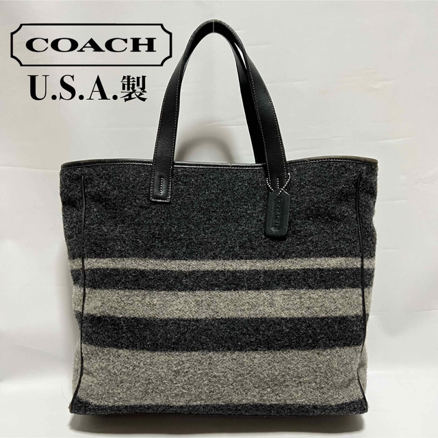 COACH(コーチ)のCOACH コーチ トートバッグ ウール U.S.A.製 レディースのバッグ(トートバッグ)の商品写真