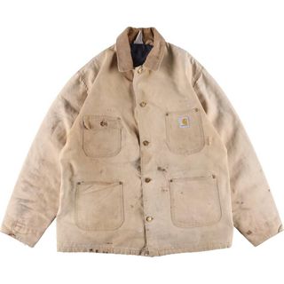 カーハート(carhartt)の古着 80年代 カーハート Carhartt ミシガンチョアコート ダック地ワークジャケット USA製 メンズXL ヴィンテージ /eaa304706(その他)