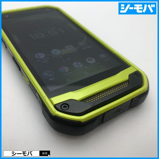 京セラ(キョウセラ)の◆SIMフリー良品au京セラ TORQUE G03 KYV41 グリーン 590 スマホ/家電/カメラのスマートフォン/携帯電話(スマートフォン本体)の商品写真