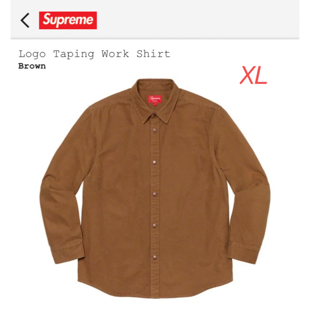 定価以下】Supreme Logo Taping Work Shirt - シャツ