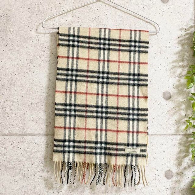 BURBERRY   バーバリーロンドン ノバチェック柄マフラー カシミヤ