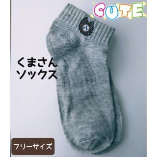 新品 くまさんソックス レディース 可愛い 人気 くまさん 靴下(ソックス)