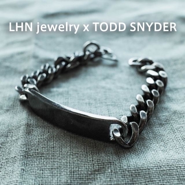 LHN jewelry x TODD SNYDER】 IDブレスレット 黒 国内外の人気！ www ...