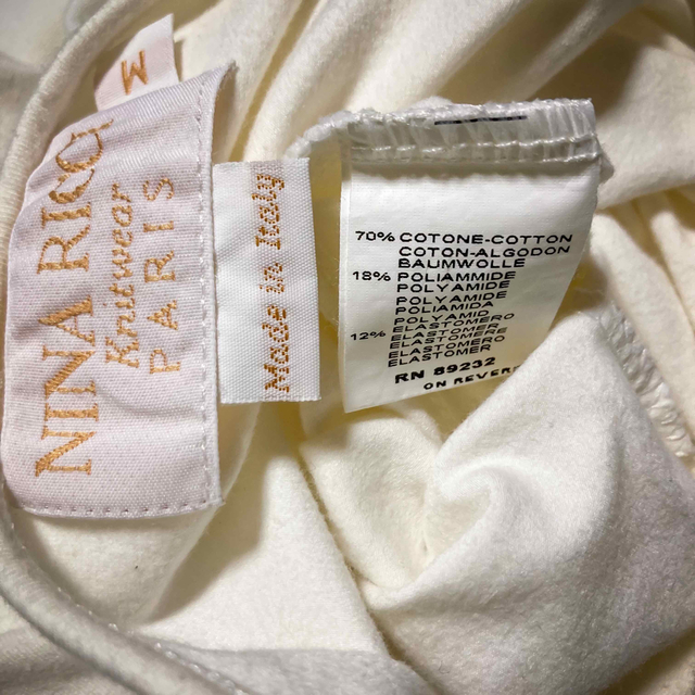 NINA RICCI(ニナリッチ)のNINA RICCI ストレッチカットソー レディースのトップス(Tシャツ(長袖/七分))の商品写真