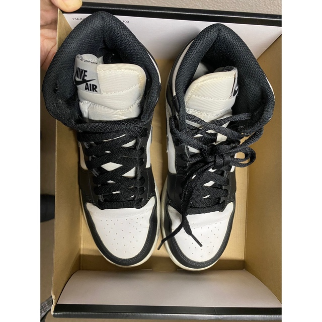 NIKE AIR JORDAN 1 RETRO HIGH OG BG 黒×白