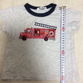 ファミリア(familiar)のファミリア 90 古着 消防車 刺繍(Tシャツ/カットソー)