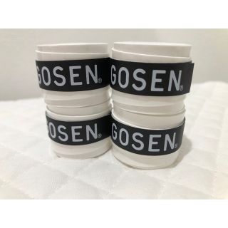 ゴーセン(GOSEN)のGOSEN グリップテープ 4個★迅速発送 白色 ゴーセン マイバチ✳︎色変更可(その他)