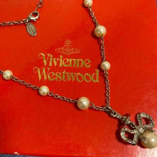 ヴィヴィアンウエストウッド(Vivienne Westwood)のヴィヴィアン ボウ パール ネックレス(ネックレス)