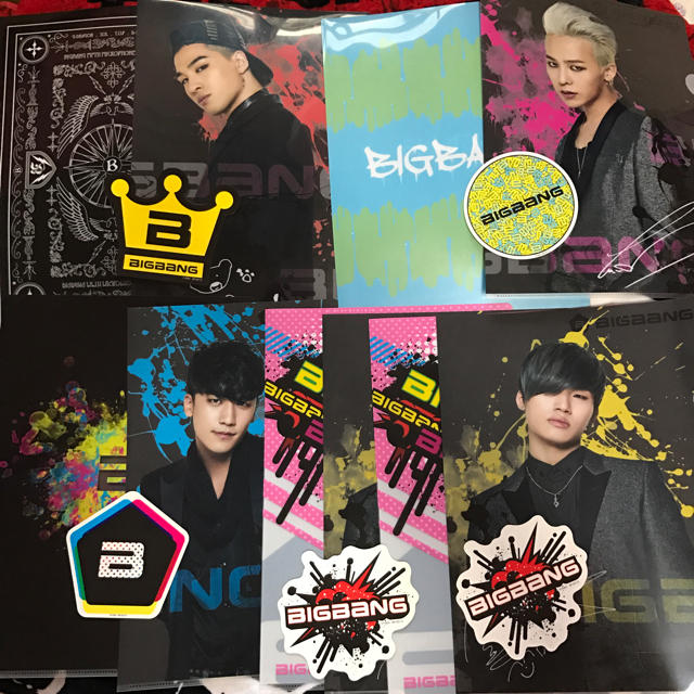 BIGBANG(ビッグバン)の10枚セット BIGBANG 1番くじ クリアファイル ステッカー エンタメ/ホビーのタレントグッズ(アイドルグッズ)の商品写真