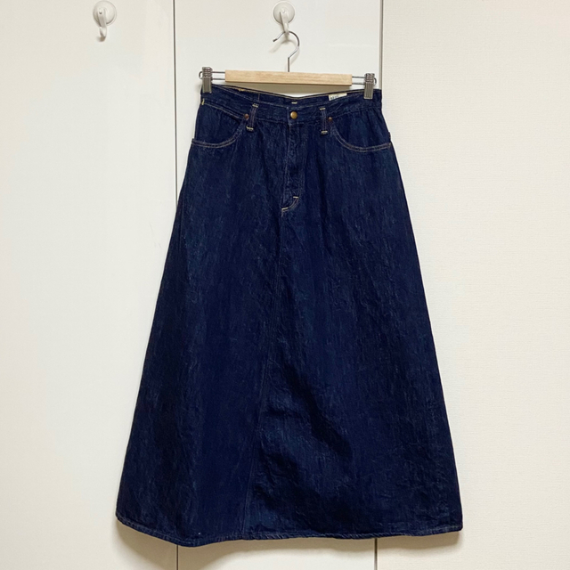 orSlow(オアスロウ)の未使用 フリークスストア オアスロー デニム スカート 定価21780円 1 S レディースのスカート(ロングスカート)の商品写真