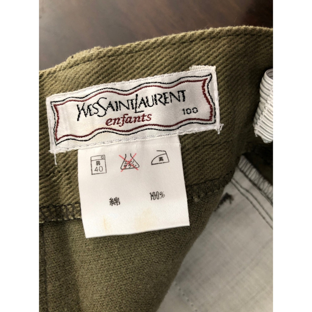 Saint Laurent(サンローラン)のサンローラン　刺繍ロゴ　パンツ キッズ/ベビー/マタニティのキッズ服男の子用(90cm~)(パンツ/スパッツ)の商品写真