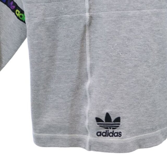 adidas - アディダス 90s デサント製 スウェットパーカー L-O グレー