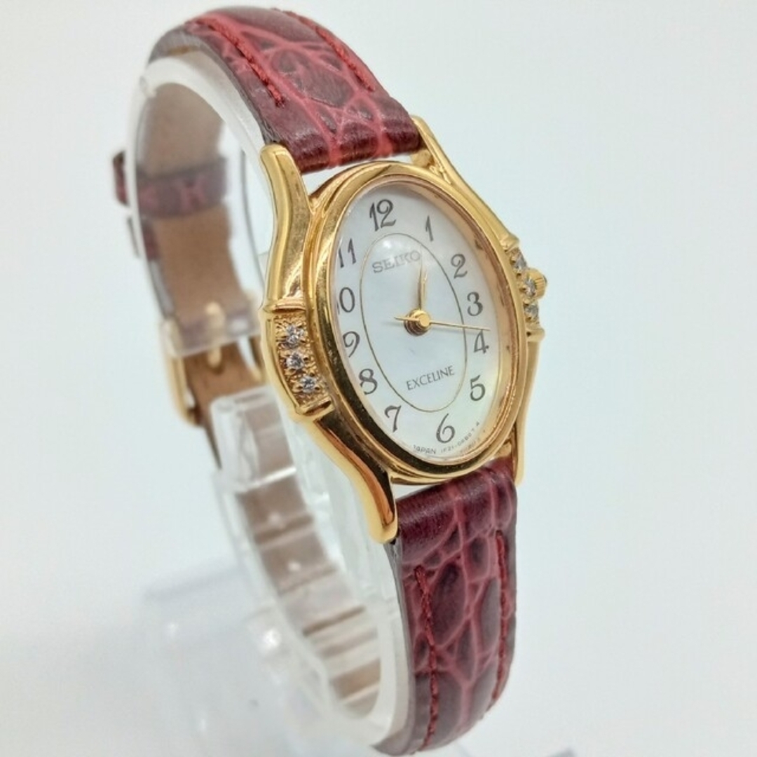 SEIKO セイコー エクセリーヌ レディース 腕時計 6P ダイヤ シェル | フリマアプリ ラクマ