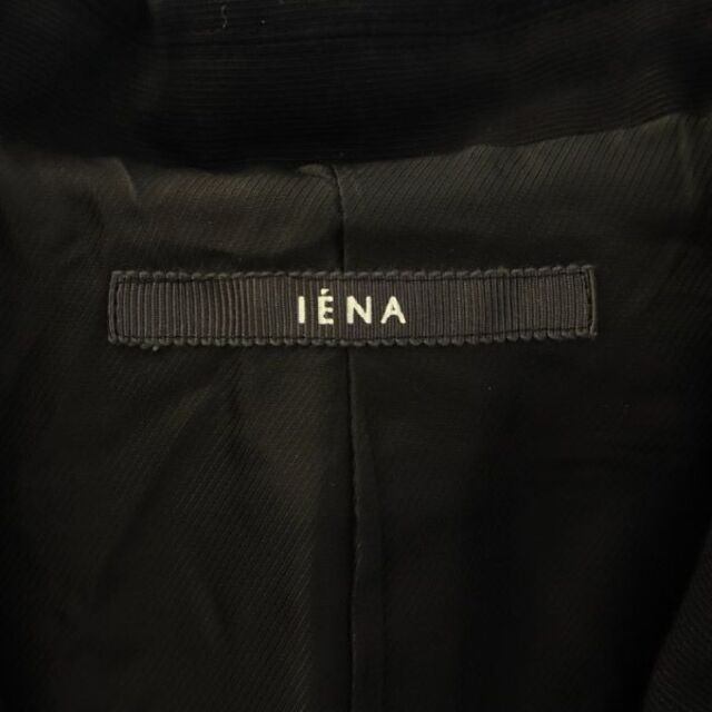 IENA(イエナ)のイエナ シルクブレンド チェスターコート 38 ブラック IENA 日本製 レディース 【中古】  【221011】 レディースのジャケット/アウター(ロングコート)の商品写真