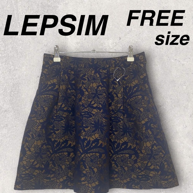 LEPSIM(レプシィム)の【美品】LEPSIM／レプシィム★ミニスカート 花柄 刺繍 レース レディースのワンピース(ひざ丈ワンピース)の商品写真