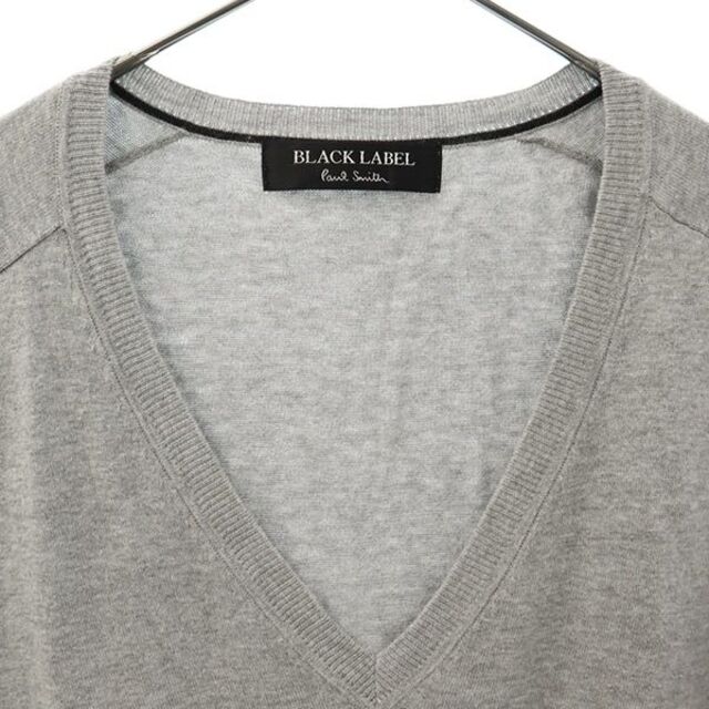 Paul Smith - ポールスミス Vネック 長袖コットンニット XL グレー