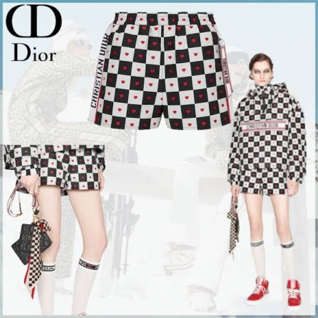 Christian Dior(クリスチャンディオール)のディオール　ショートパンツ　ハート　34 レディースのパンツ(ショートパンツ)の商品写真