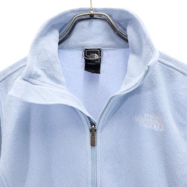 ノースフェイス フリース M ライトブルー THE NORTH FACE ロゴ刺繍 レディース 【中古】 【221012】
