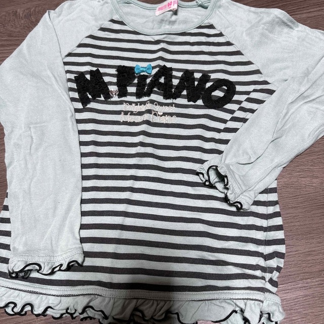 mezzo piano(メゾピアノ)のmezzo pianoロンＴ130 キッズ/ベビー/マタニティのキッズ服女の子用(90cm~)(Tシャツ/カットソー)の商品写真