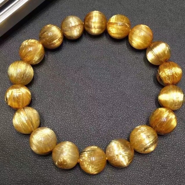 ⭐︎【天然】タイチンルチルクオーツ ブレスレット 11.5mm | www