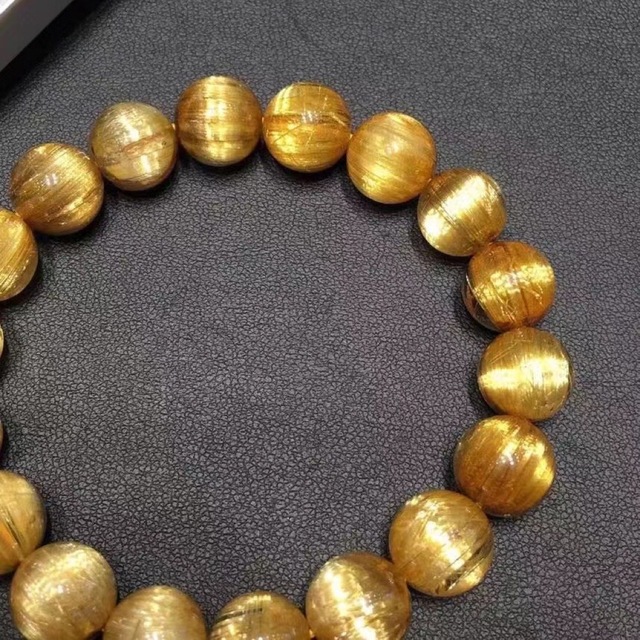 ⭐︎【天然】タイチンルチルクオーツ ブレスレット 11.5mm | www