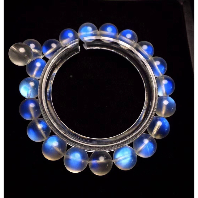 天然】ムーンストーン ペリステライト ブレスレット 12.4mm-