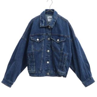 ザラ(ZARA)のザラ ダメージ加工 デニムジャケット XS デニム ZARA ジージャン レディース 【中古】  【221023】(ロングコート)