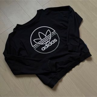 オリジナルス(Originals（adidas）)のアディダスオリジナルス　トレフォイル　スウェットシャツ　黒色　レディース　XL (トレーナー/スウェット)