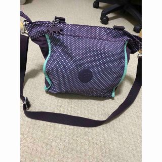 キプリング(kipling)のKIPLING  ショルダーバック　パープル　大容量(ショルダーバッグ)