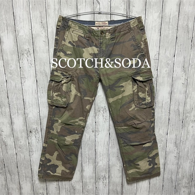 SCOTCH&SODA 迷彩カーゴパンツ!ミリタリーパンツ! | フリマアプリ ラクマ