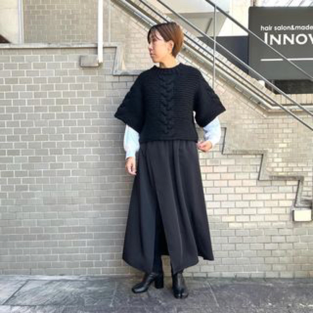 HYKE★ハイクケーブルウールニットCABLE-KNIT SWEATER