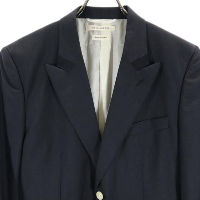 マークジェイコブス イタリア製 ウール100％ テーラードジャケット 48 濃紺 MARC JACOBS メンズ   【221008】 4