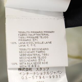 マークジェイコブス イタリア製 ウール100％ テーラードジャケット 48 濃紺 MARC JACOBS メンズ   【221008】