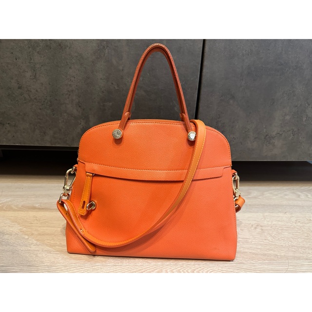 フルラ パイパー M ハンドバッグ ショルダーバッグ FURLA オレンジ