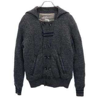 ディーゼル(DIESEL)のディーゼル ニット ウールジャケット S グレー DIESEL メンズ 【中古】  【221012】(ダッフルコート)