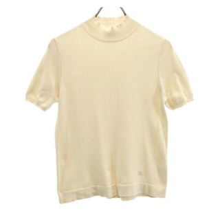 バーバリー(BURBERRY)のバーバリー 半袖 ニット 2 ベージュ BURBERRY 三陽商会 コットン セーター レディース  【R221016】 【中古】(ニット/セーター)