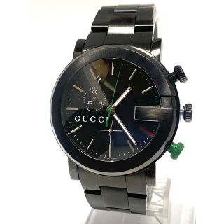 【付属品有】 GUCCI グッチ　クロノグラフ　電池新品交換済み　メンズ腕時計