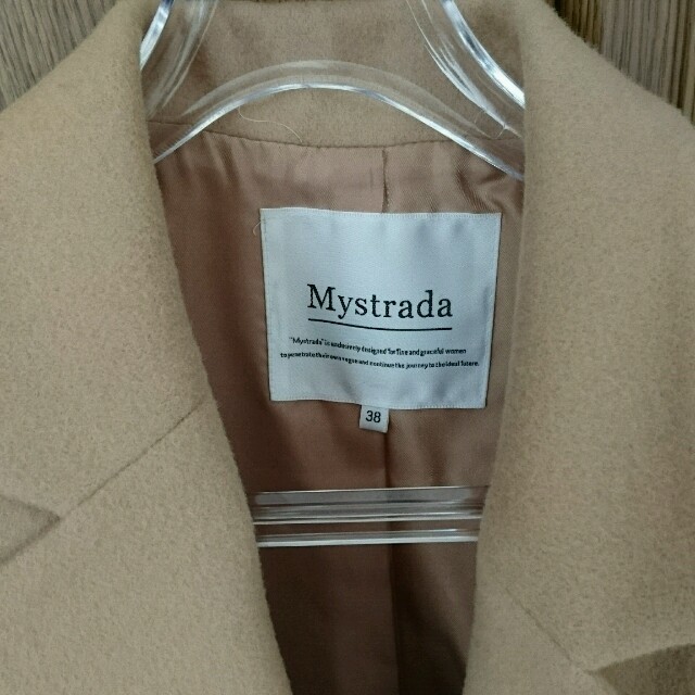Mystrada(マイストラーダ)の専用 マイストラーダ  チェスターコート  キャメル レディースのジャケット/アウター(チェスターコート)の商品写真