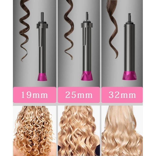 自動でカール】カールアイロン ヘアアイロン コテ3種類 カール太さを楽しめるの通販 by ちはる|ラクマ 送料込!カールアイロン ヘアアイロン コテ