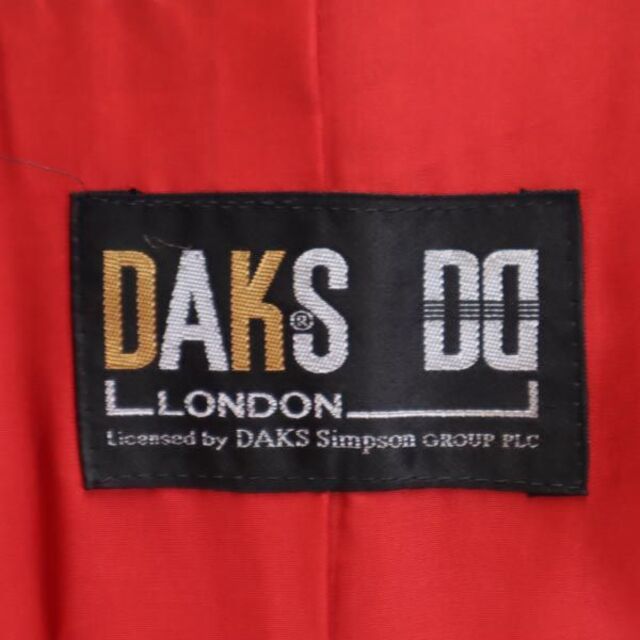 DAKS - ダックス シングルボタン コート 9AR 赤×黒 DAKS 日本製