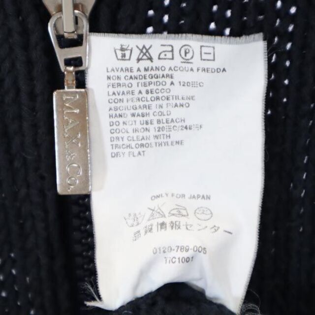 マックスアンドコー イタリア製 ニットジャケット S ネイビー系 MAX&CO レディース   【221018】 7