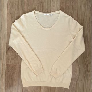 ユニクロ(UNIQLO)のユニクロ　カシミア100% セーター　Uネック　L(ニット/セーター)