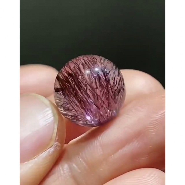 ⭐︎【高級】フラワー パープルルチル スーパーセブン 丸玉 18.1mm