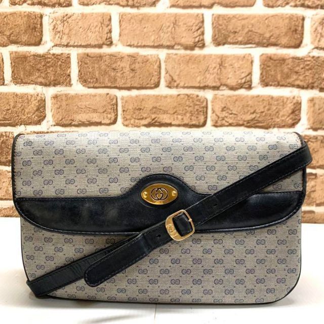 豊富な得価 OLD インターロッキング ショルダーバッグ 4594 GUCCI PVC