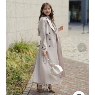 ︎新品 ︎ ︎マイストラーダ ︎バックフレアトレンチコート ピンク